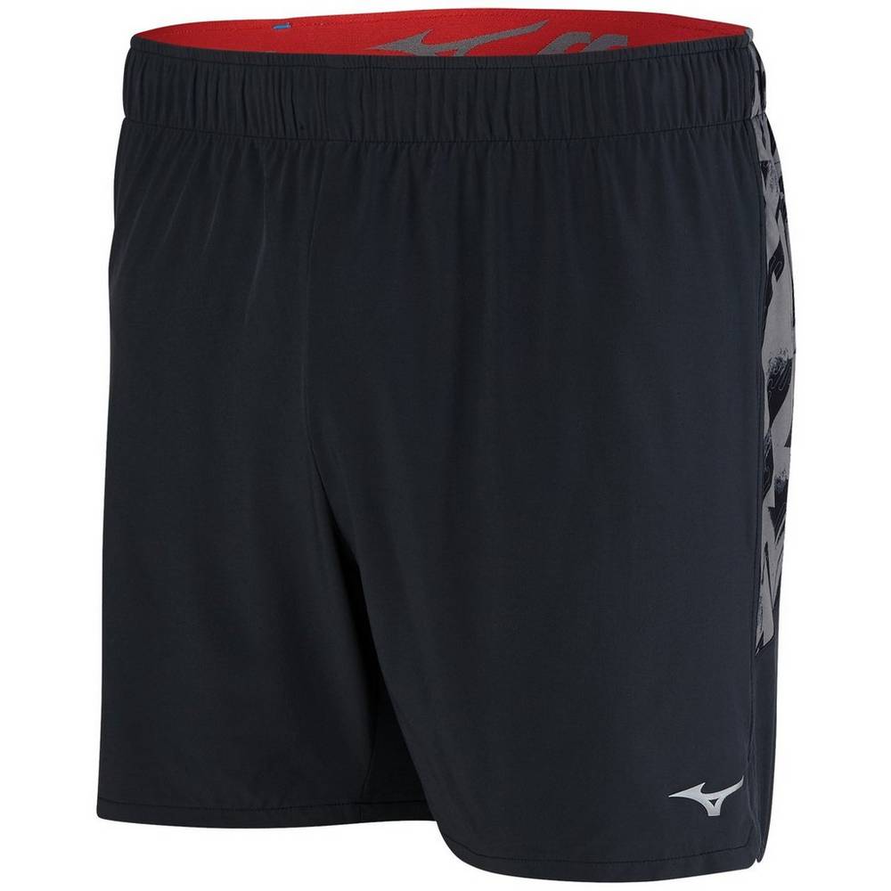 Mizuno Men's Alpha 5.5" Running Shorts Black (421677-NHX)